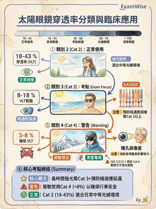 驗光師 - 鏡片鍍膜、偏光與染色 - AI 圖文解析預覽