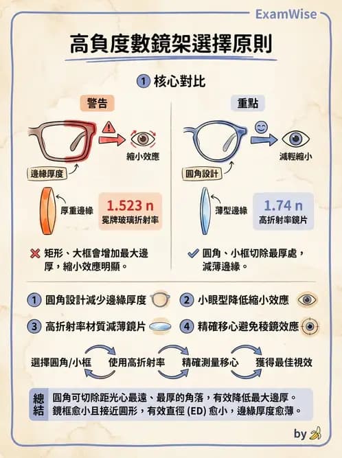 驗光師 - 鏡片材料特性與光學設計 - AI 圖文解析預覽