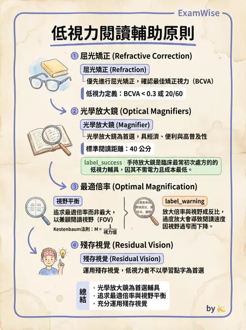 驗光師 - 低視力復健與心理適應 - AI 圖文解析預覽