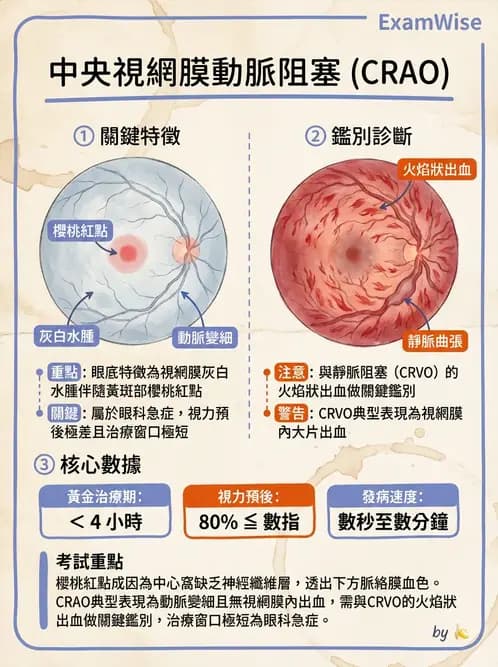 驗光師 - 血管阻塞、甲狀腺眼疾與其他全身性眼病變 - AI 圖文解析預覽