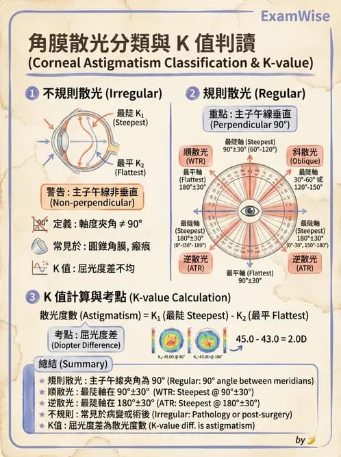 驗光師 - 散光分類與臨床判讀 - AI 圖文解析預覽