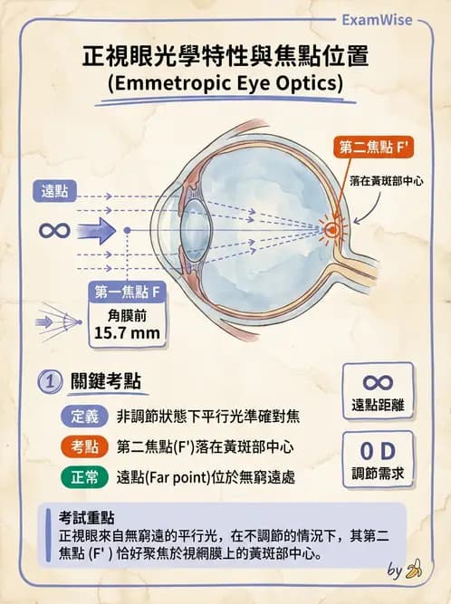 驗光師 - 眼球屈光系統基本原理 - AI 圖文解析預覽