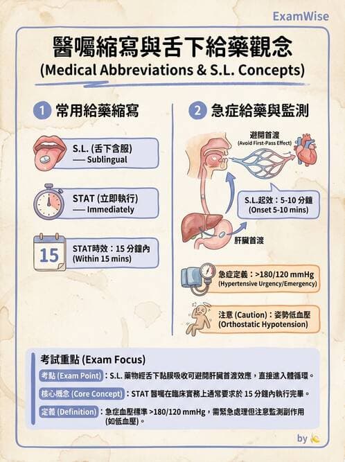 護理師 - 給藥原則與口服給藥 - AI 圖文解析預覽