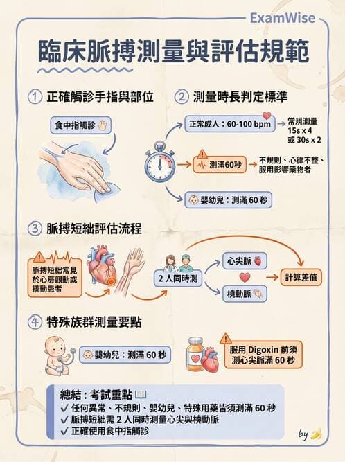 護理師 - 循環評估(脈搏與血壓) - AI 圖文解析預覽
