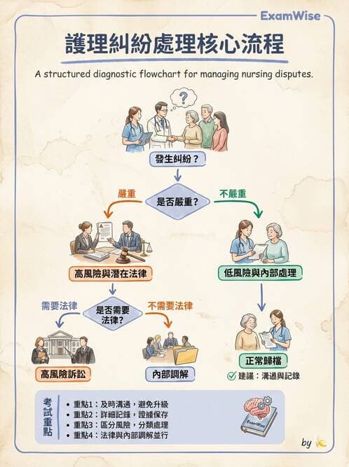 護理師 - 護理法規與倫理困境 - AI 圖文解析預覽