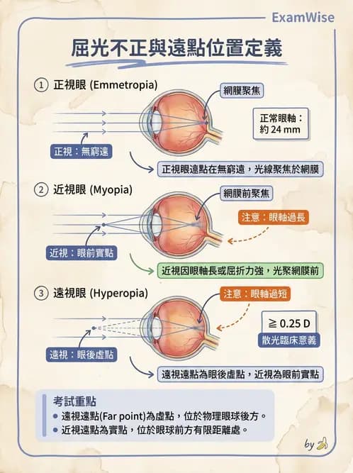 驗光師 - 屈光不正與近視遠視 - AI 圖文解析預覽