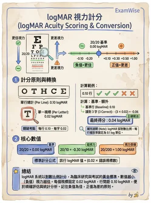驗光師 - 視力檢查與視力值換算 - AI 圖文解析預覽