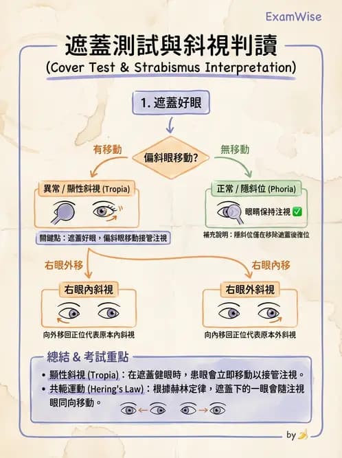 驗光師 - 隱斜位測量方法 - AI 圖文解析預覽