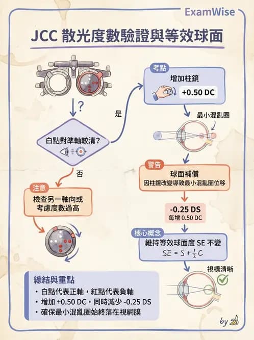 驗光師 - 傑克森交叉圓柱鏡散光檢查 - AI 圖文解析預覽