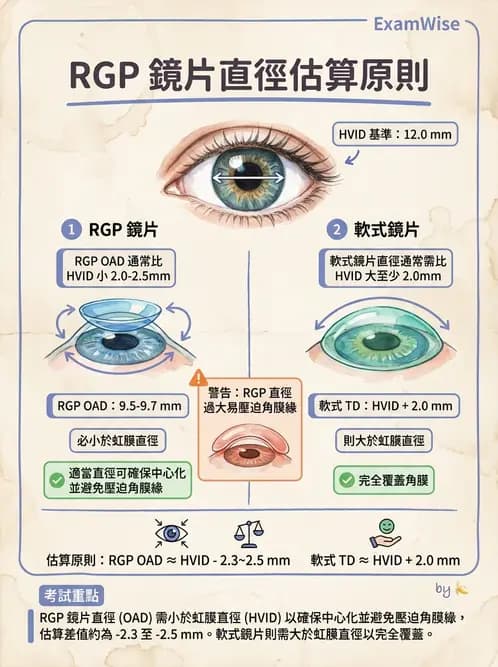 驗光師 - 硬式隱形眼鏡驗配與螢光判讀 - AI 圖文解析預覽