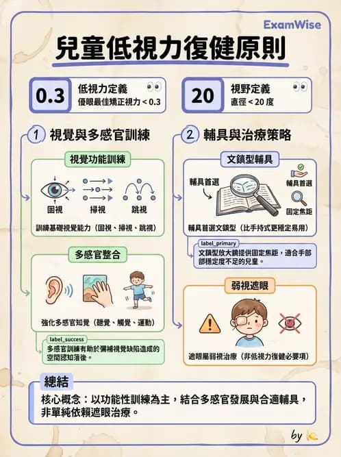 驗光師 - 低視力復健與心理適應 - AI 圖文解析預覽