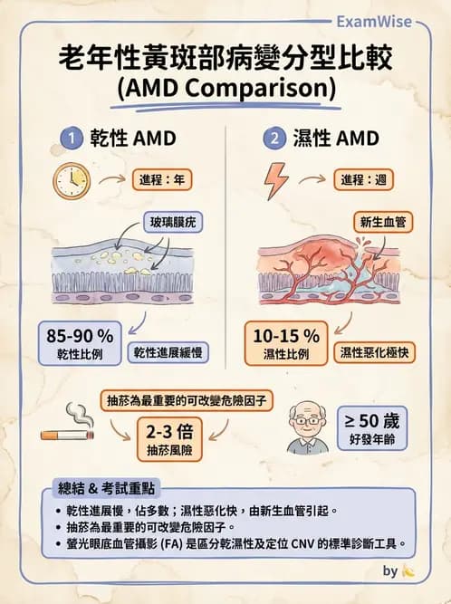 驗光師 - 老年性黃斑部及眼部退化疾病 - AI 圖文解析預覽