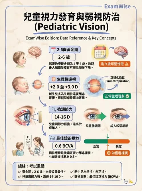 驗光師 - 視障的分類及流行分布 - AI 圖文解析預覽