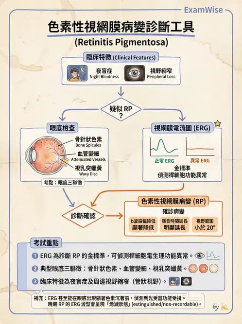 驗光師 - 遺傳性視網膜及色素疾病 - AI 圖文解析預覽