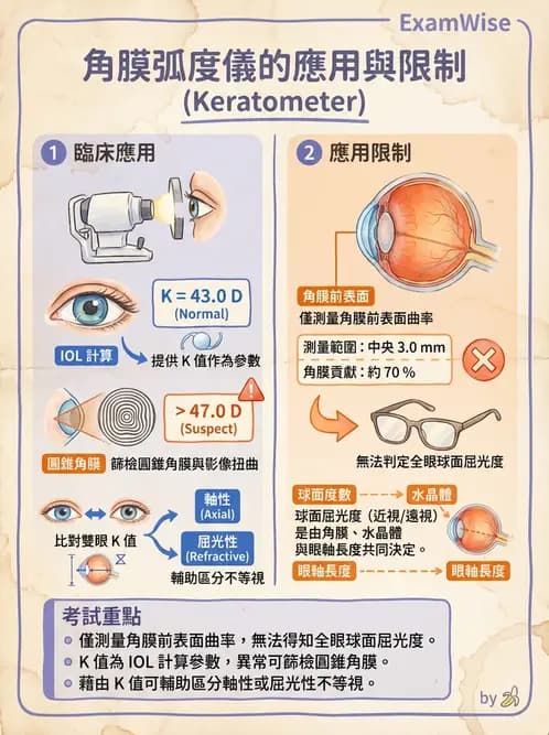 驗光生 - 角膜弧度與地形圖檢查 - AI 圖文解析預覽