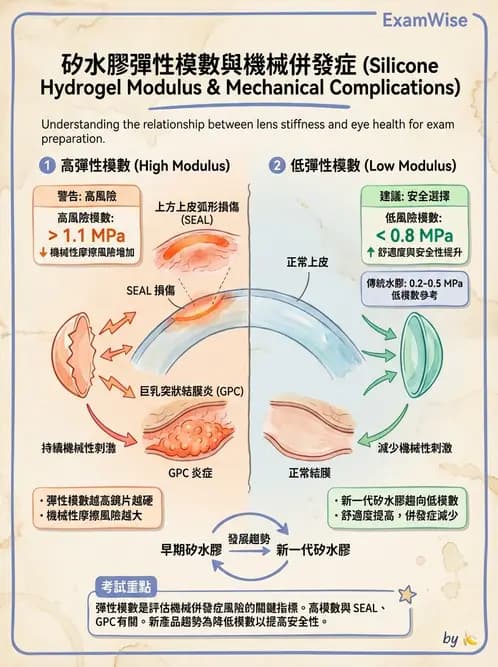 驗光生 - 鏡片材質特性與透氧性 - AI 圖文解析預覽