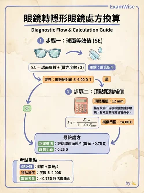 驗光生 - 散光分析、鏡型選擇與軟式散光驗配 - AI 圖文解析預覽