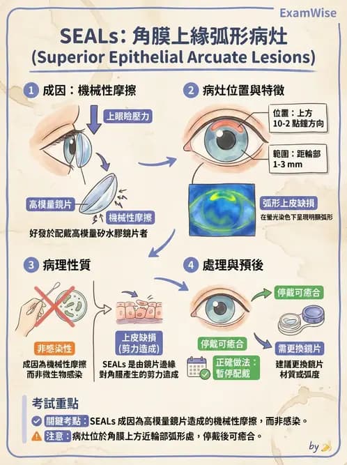 驗光生 - 角膜表面機械性損傷與染色 - AI 圖文解析預覽
