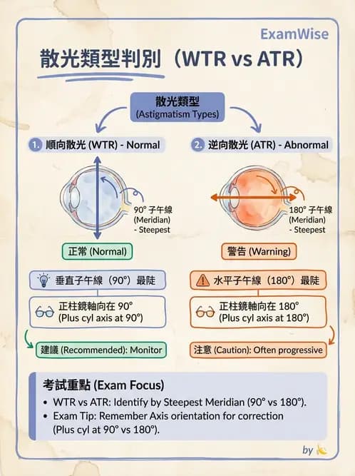 驗光生 - 散光分類與類型判斷 - AI 圖文解析預覽