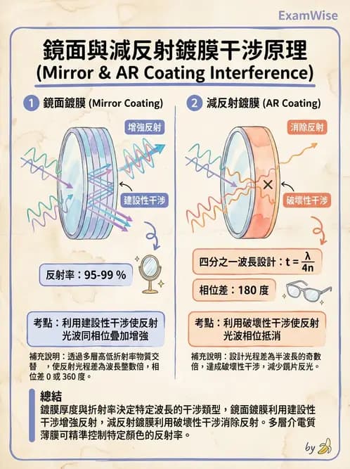 驗光生 - 鏡片鍍膜與光學處理 - AI 圖文解析預覽
