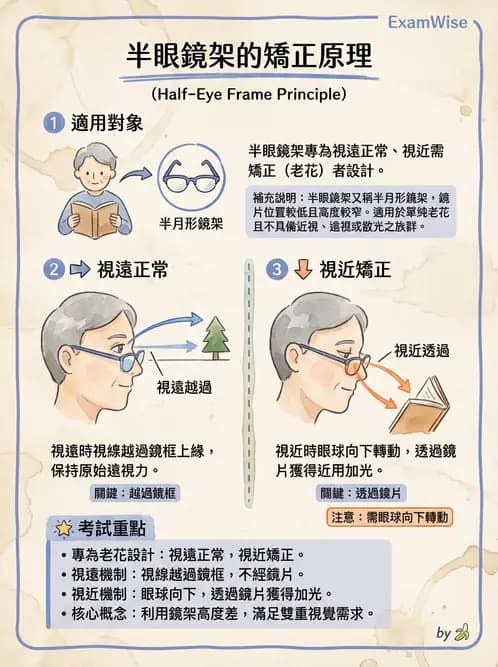 驗光生 - 鏡架材料、規格測量與特殊用途眼鏡 - AI 圖文解析預覽