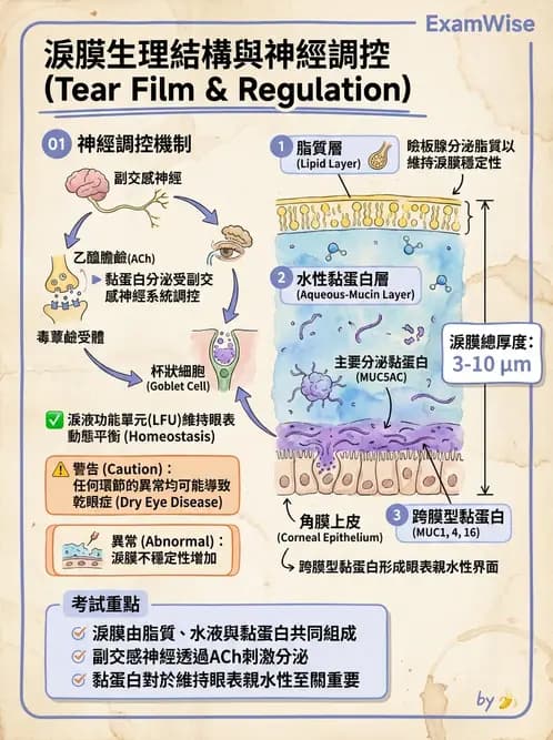 驗光生 - 淚器系統解剖與生理 - AI 圖文解析預覽