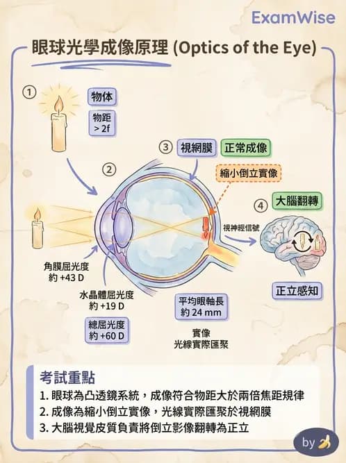 驗光生 - 近視與遠視的分類、成因及眼球光學基礎 - AI 圖文解析預覽