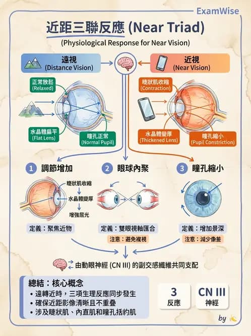 驗光生 - 調節機制與幅度量測原理 - AI 圖文解析預覽