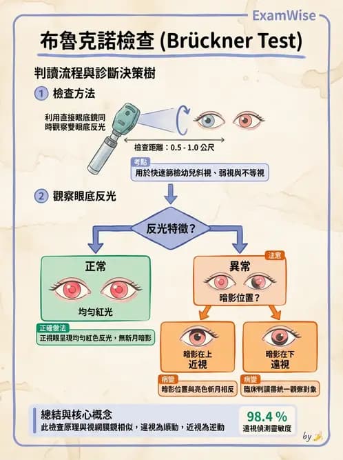 驗光生 - 視網膜檢影鏡操作原理、判讀與特殊檢查 - AI 圖文解析預覽
