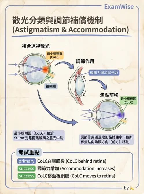 驗光生 - 散光分類、不等視與不等像 - AI 圖文解析預覽