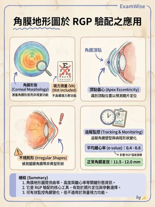 驗光生 - 眼前段檢查與角膜測量 - AI 圖文解析預覽