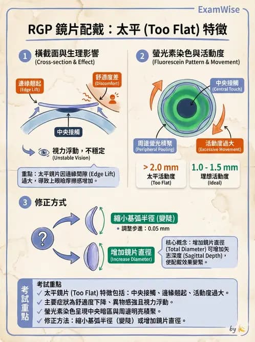 驗光生 - 硬式隱形眼鏡鏡片設計參數 - AI 圖文解析預覽