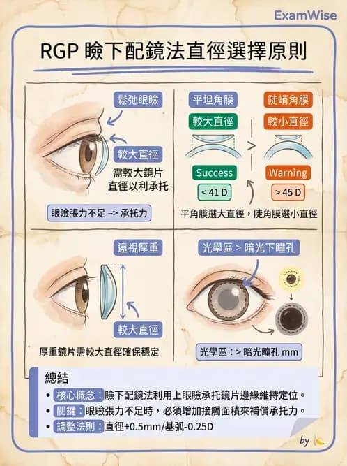 驗光生 - 硬式隱形眼鏡驗配原則與臨床決策 - AI 圖文解析預覽