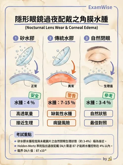 驗光生 - 角膜缺氧與結構性變化 - AI 圖文解析預覽