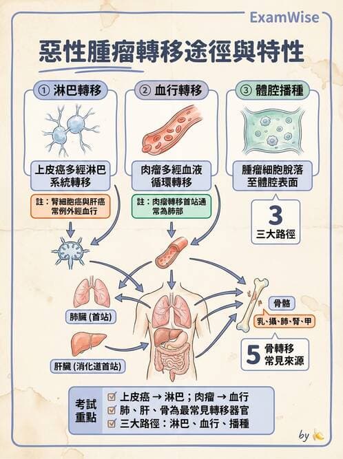 護理師 - 腫瘤概論與診斷 - AI 圖文解析預覽