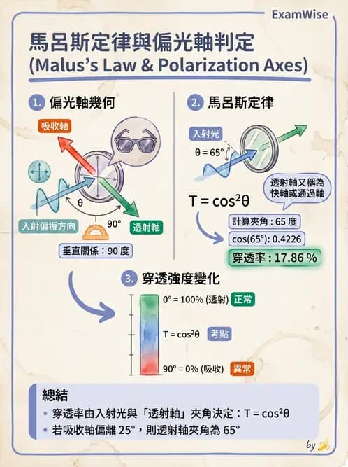 驗光生 - 偏振光、色散與色像差 - AI 圖文解析預覽