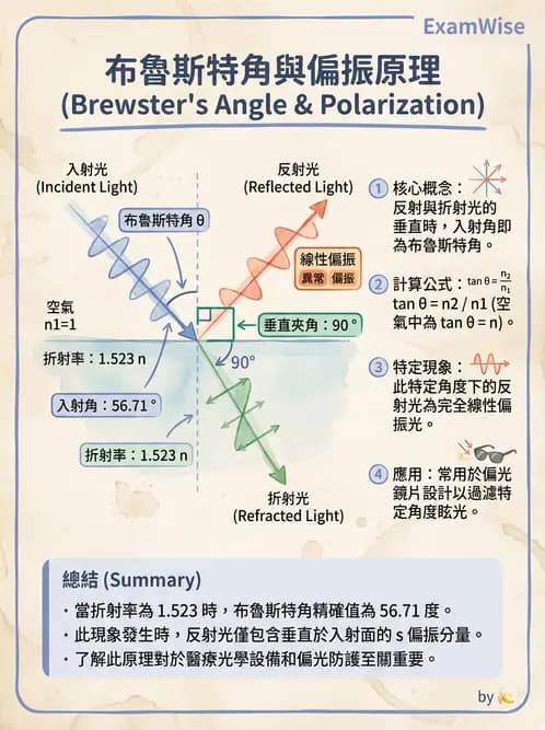 驗光生 - 偏振光、色散與色像差 - AI 圖文解析預覽