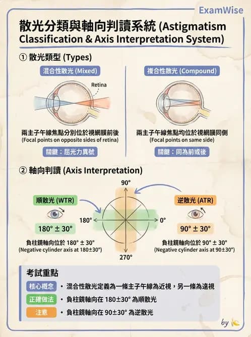 驗光生 - 散光分類與類型判斷 - AI 圖文解析預覽