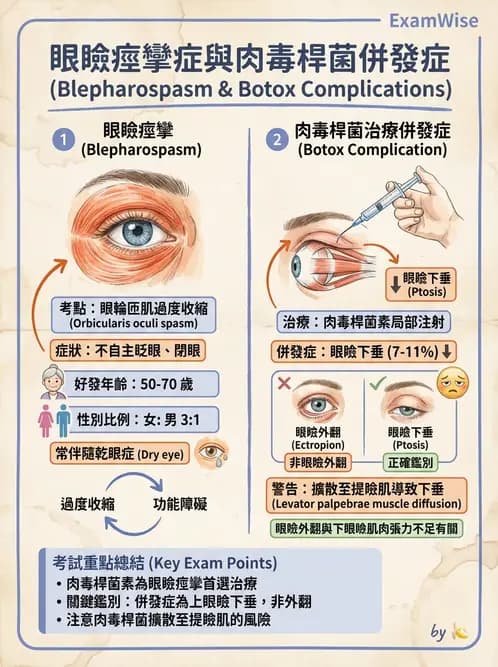 驗光生 - 眼窩骨解剖、眼瞼與結膜 - AI 圖文解析預覽