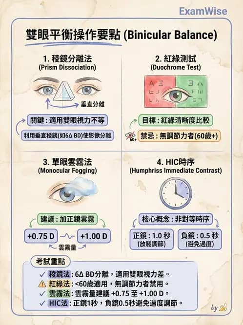 驗光生 - 雙眼平衡技術與驗光流程 - AI 圖文解析預覽