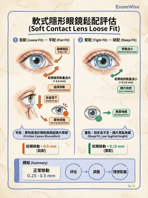 驗光生 - 軟式鏡片配適評估與臨床調整 - AI 圖文解析預覽