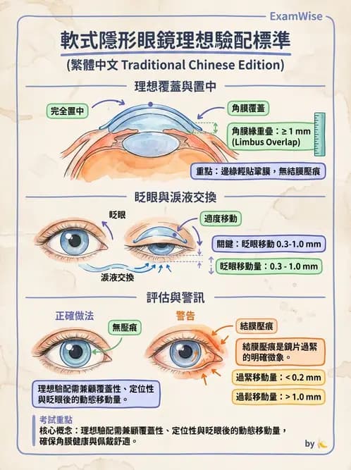 驗光生 - 軟式鏡片配適評估與臨床調整 - AI 圖文解析預覽
