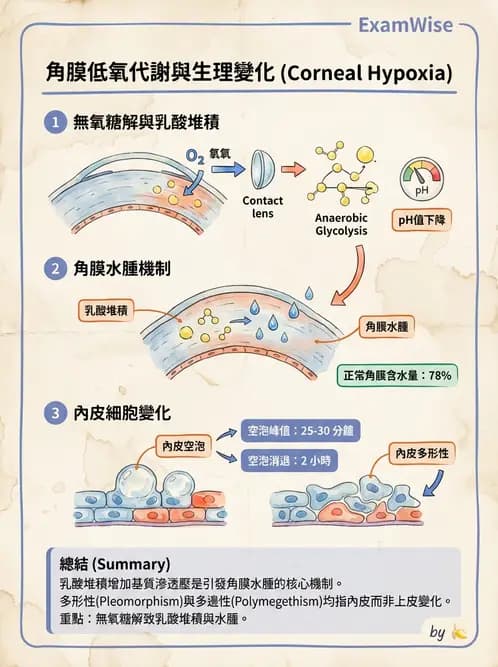 驗光生 - 角膜缺氧與結構性變化 - AI 圖文解析預覽