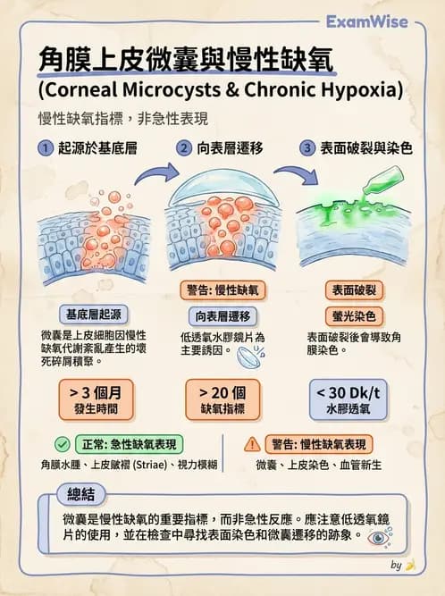 驗光生 - 角膜缺氧與結構性變化 - AI 圖文解析預覽