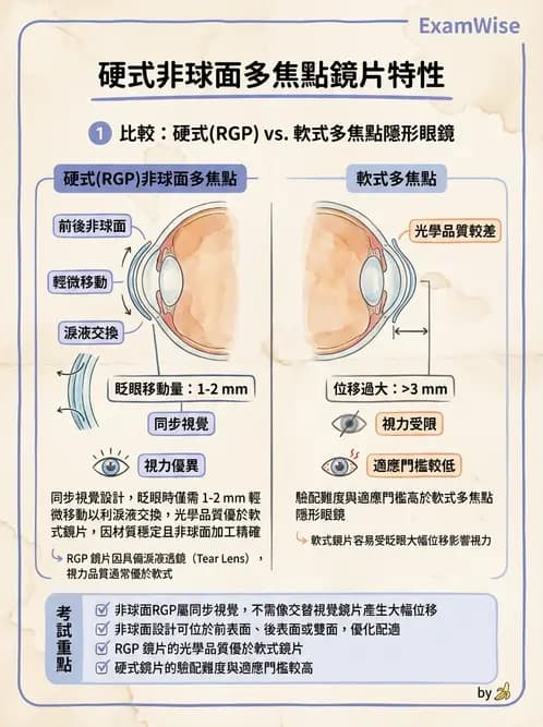 驗光生 - 老花隱形眼鏡光學設計原理 - AI 圖文解析預覽