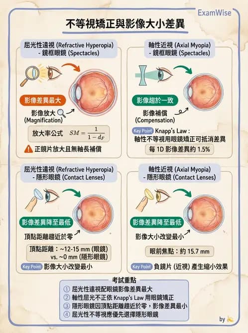 驗光生 - 屈光不正基礎:近視、遠視與視網膜影像 - AI 圖文解析預覽