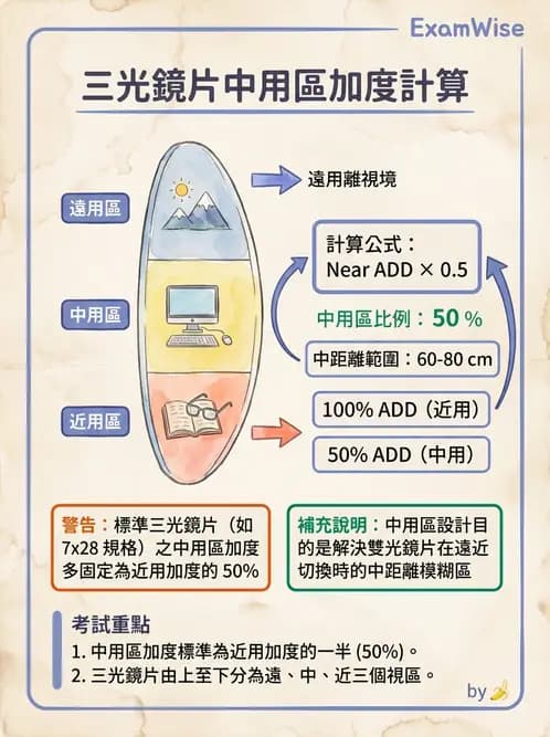 驗光生 - 鏡片設計、基弧選擇、雙光與漸進多焦點鏡片 - AI 圖文解析預覽