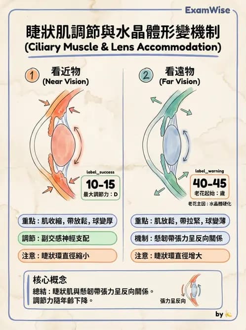 驗光生 - 屈光介質與眼壓調節 - AI 圖文解析預覽