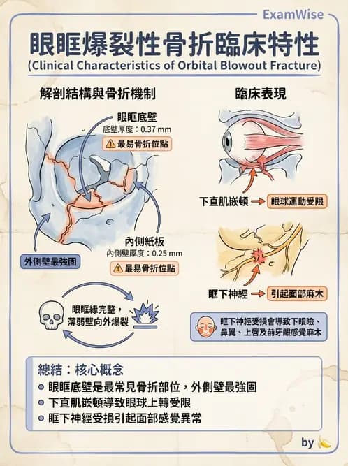 驗光生 - 眼窩骨解剖、眼瞼與結膜 - AI 圖文解析預覽