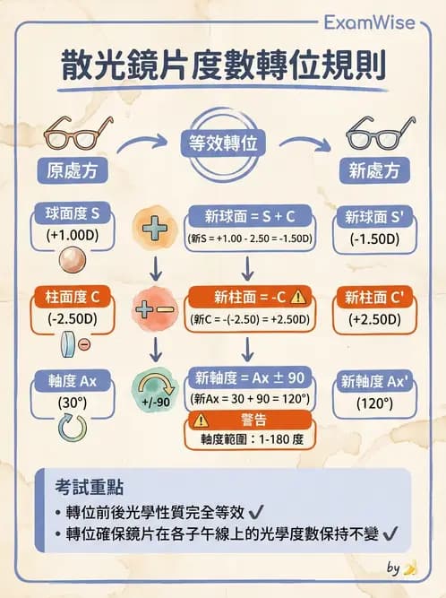 驗光生 - 屈光處方計算、轉換與矯正鏡片光學 - AI 圖文解析預覽